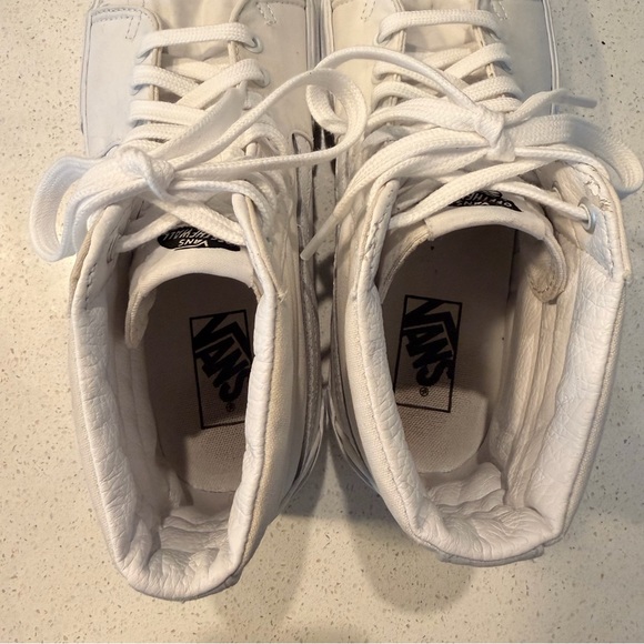 Vans Sk8-Hi Stacked Platform High Top White Canvas Men’s 9 / Women’s 10.5 - Picture 11 of 11